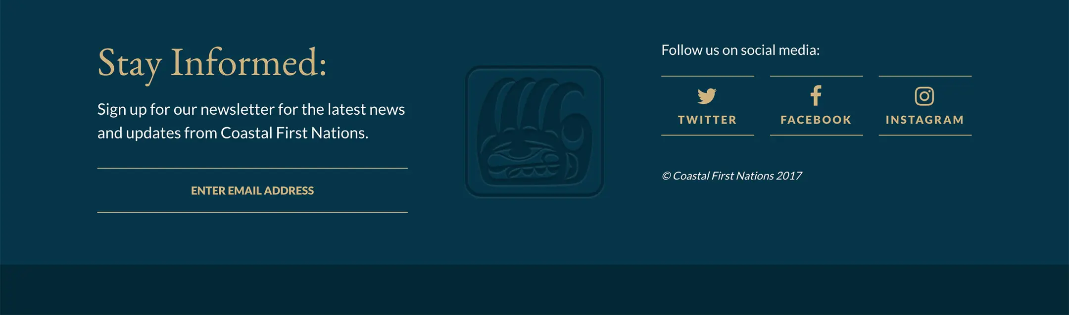 Coastal First Nations website footer