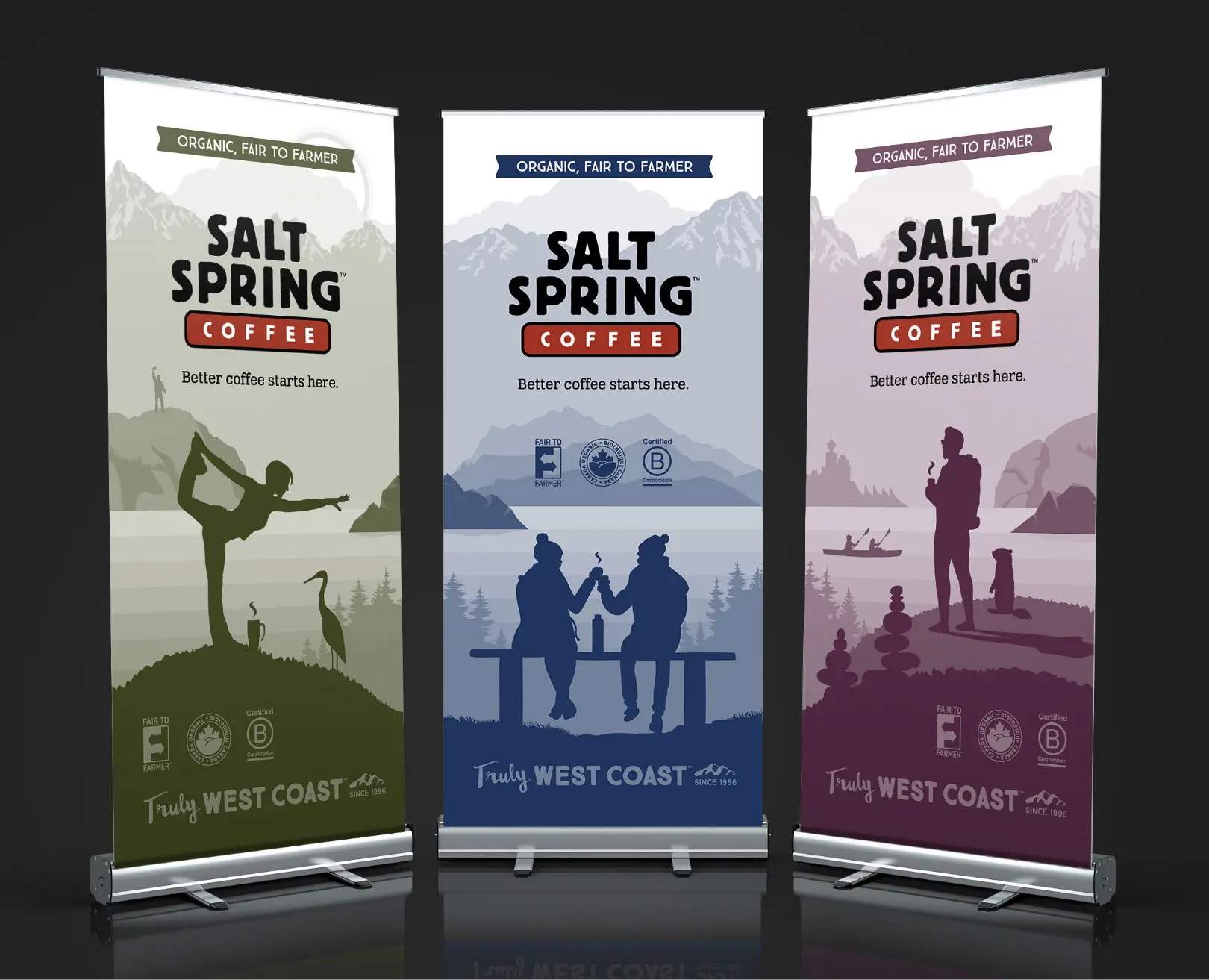 Salt Spring Coffee trade show banner design