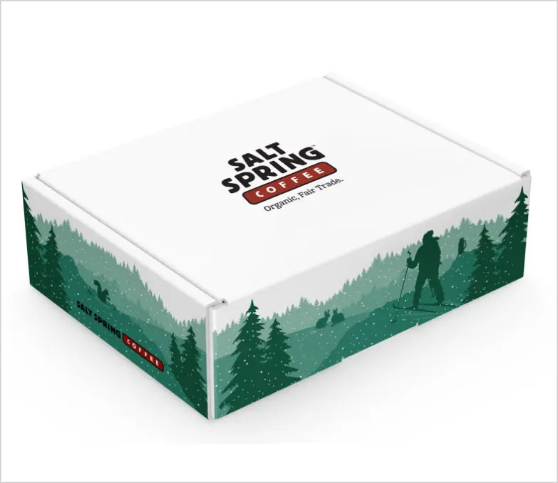Salt Spring Coffee holiday gift package box
