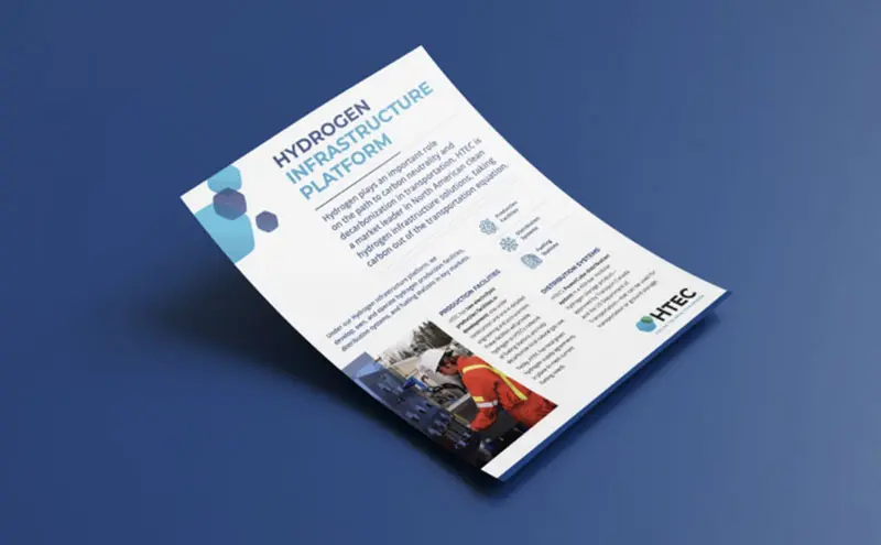 HTEC printed handout design